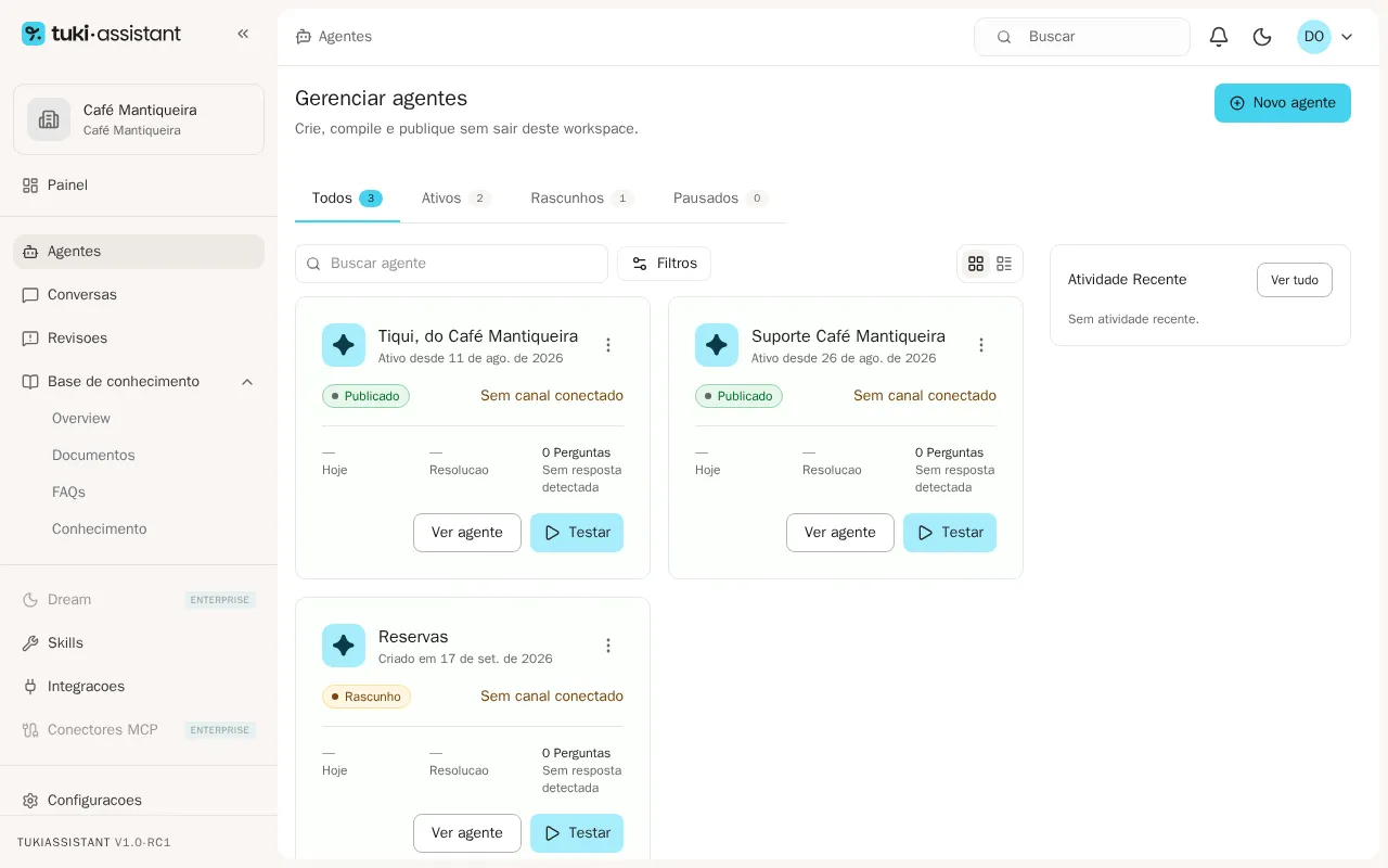 Lista de agentes